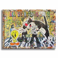 Play all day â€“ Original Painting on canvas, Painting, Acrylic on Canvas