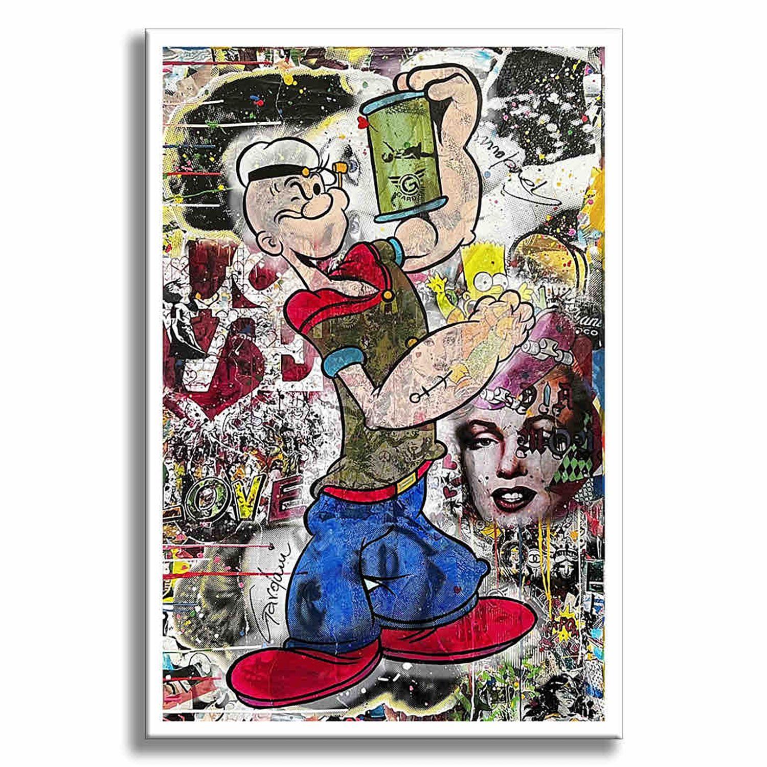 Pittura originale su tela    Pittura originale Pop Art su tela di Gardani, unica nel suo genere, firmata a mano dall'artista sul fronte e sul retro, accompagnata dal Certificato di Autenticità ufficiale di Gardani con una sequenza unica di banconote
