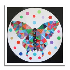 Queen Butterfly, Painting, Acrylic on Canvas