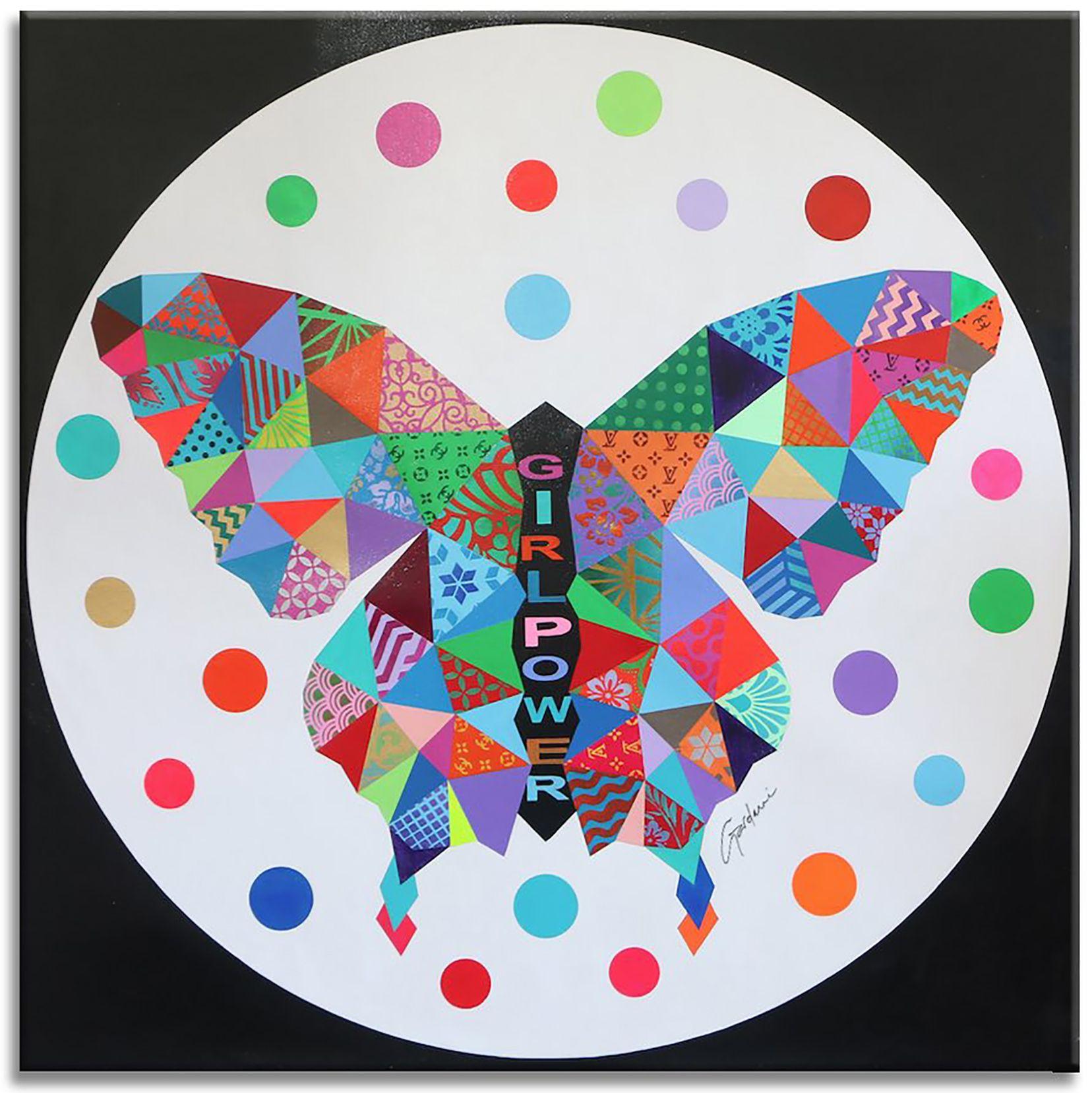 Queen Butterfly, Painting, Acrylic on Canvas