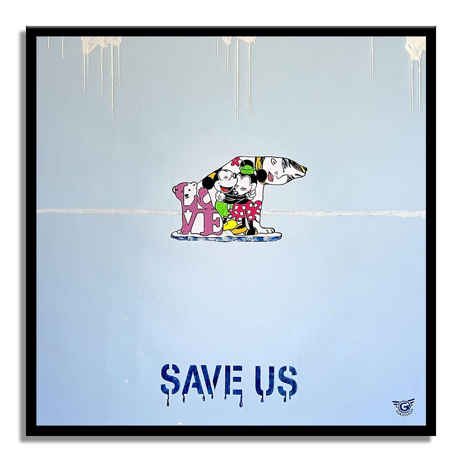 SAVE US, Painting, Acrylic on Canvas For Sale 1