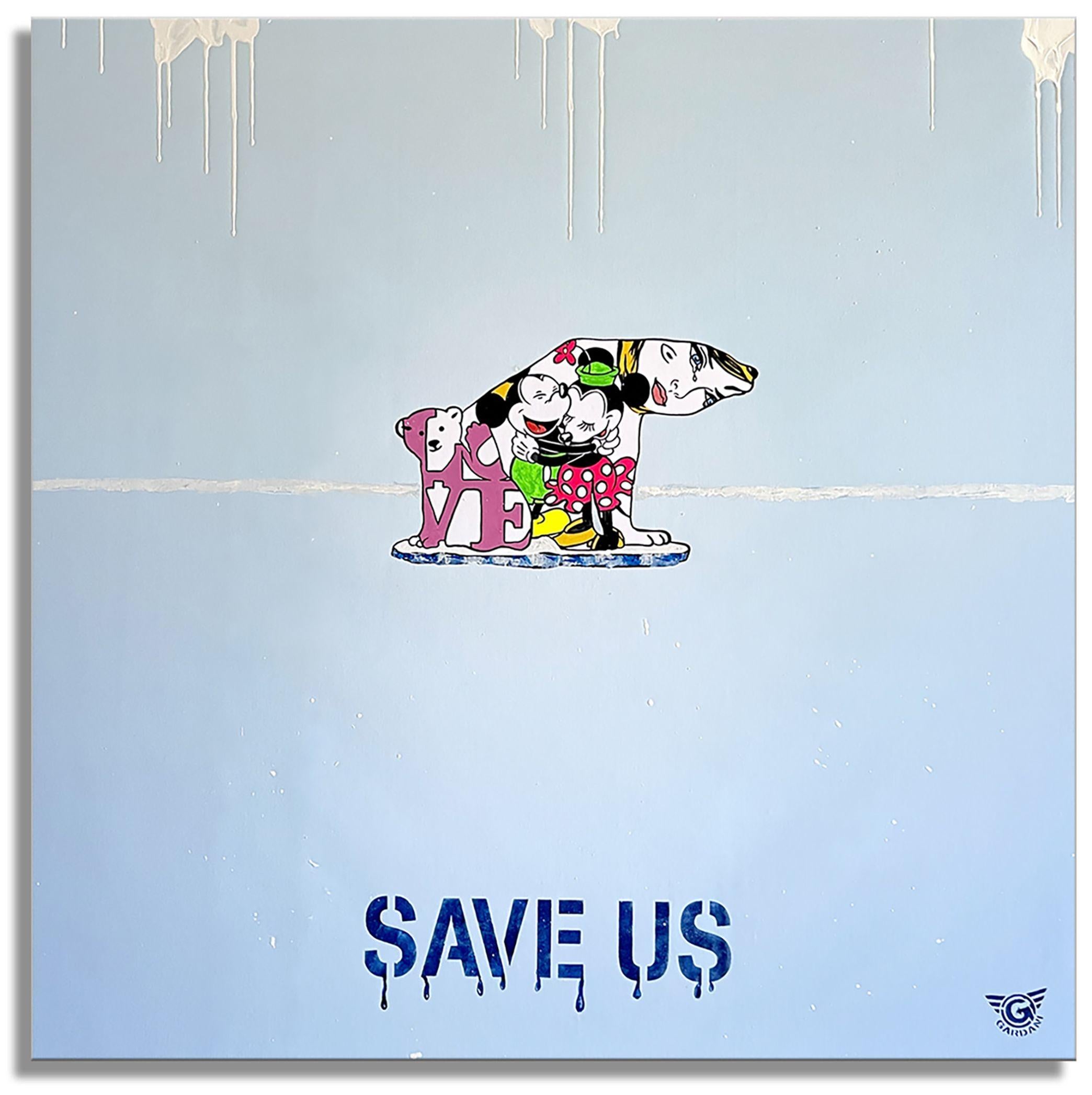 One-of-a-kind Pop Art Original Painting on Canvas by Gardani available for you. Hand signed by the Artist front and back, comes with official Gardani Certificate of Authenticity with a unique dollar bill sequence as a registration matching number of