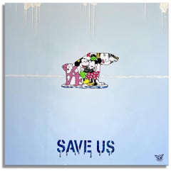 SAVE US, Painting, Acrylic on Canvas