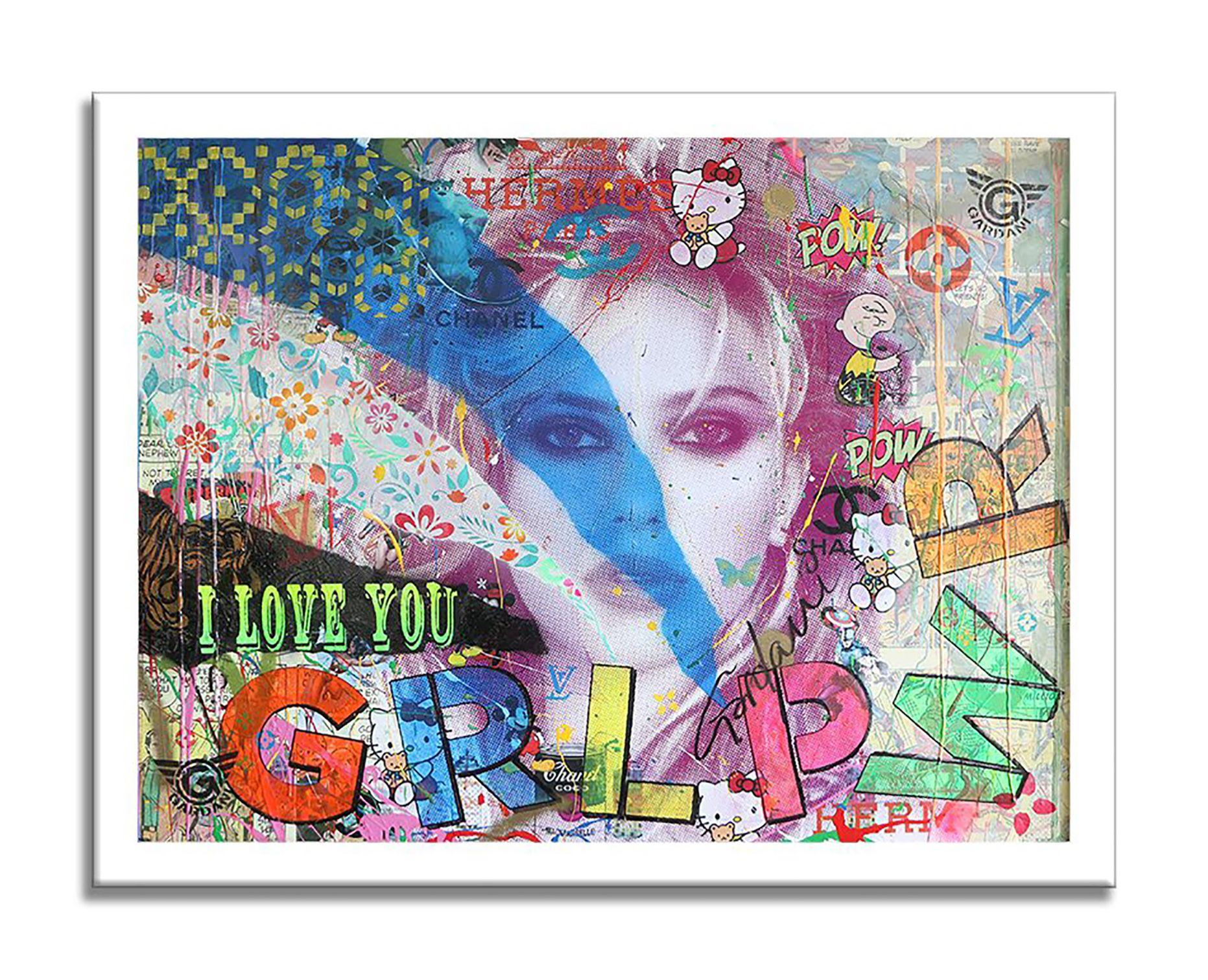 Original Painting on Canvas.    One-of-a-kind Pop Art Original Painting on Canvas by Gardani available for you. Hand signed by the Artist front and back, comes with official Gardani Certificate of Authenticity with a unique dollar bill sequence as a
