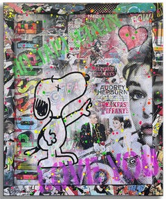 Snoopy  Sweetest, Pintura, Acrílico sobre lienzo