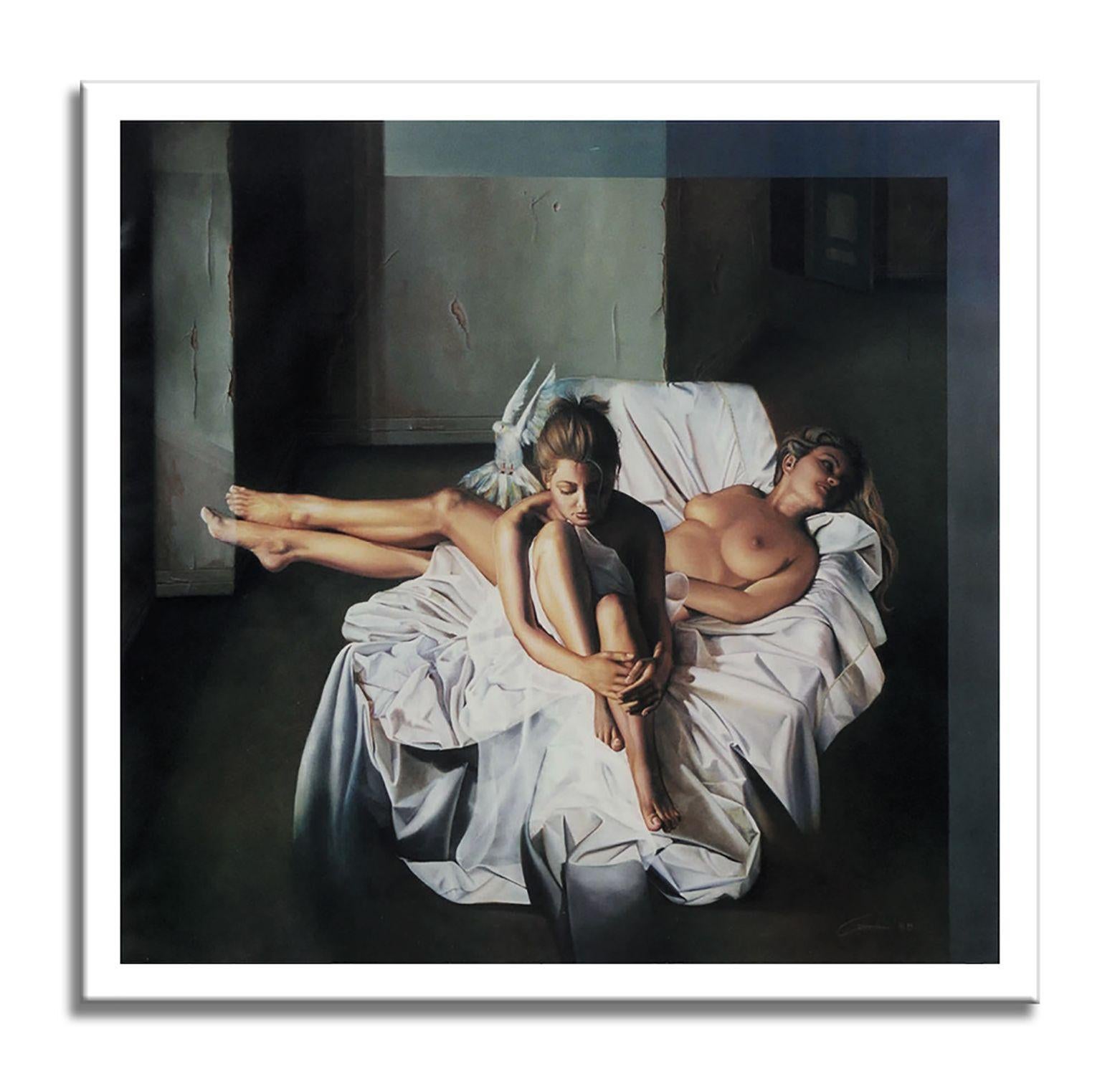 Sunset prelude, Painting, Oil on Canvas For Sale 2