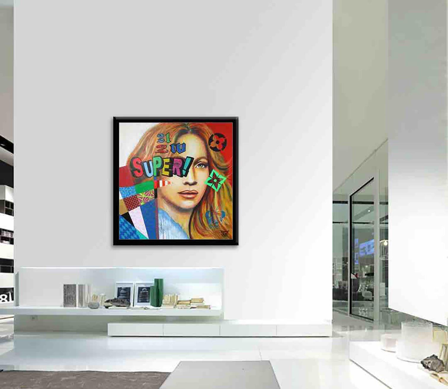 Super Jlo, Painting, Acrylic on Canvas For Sale 1