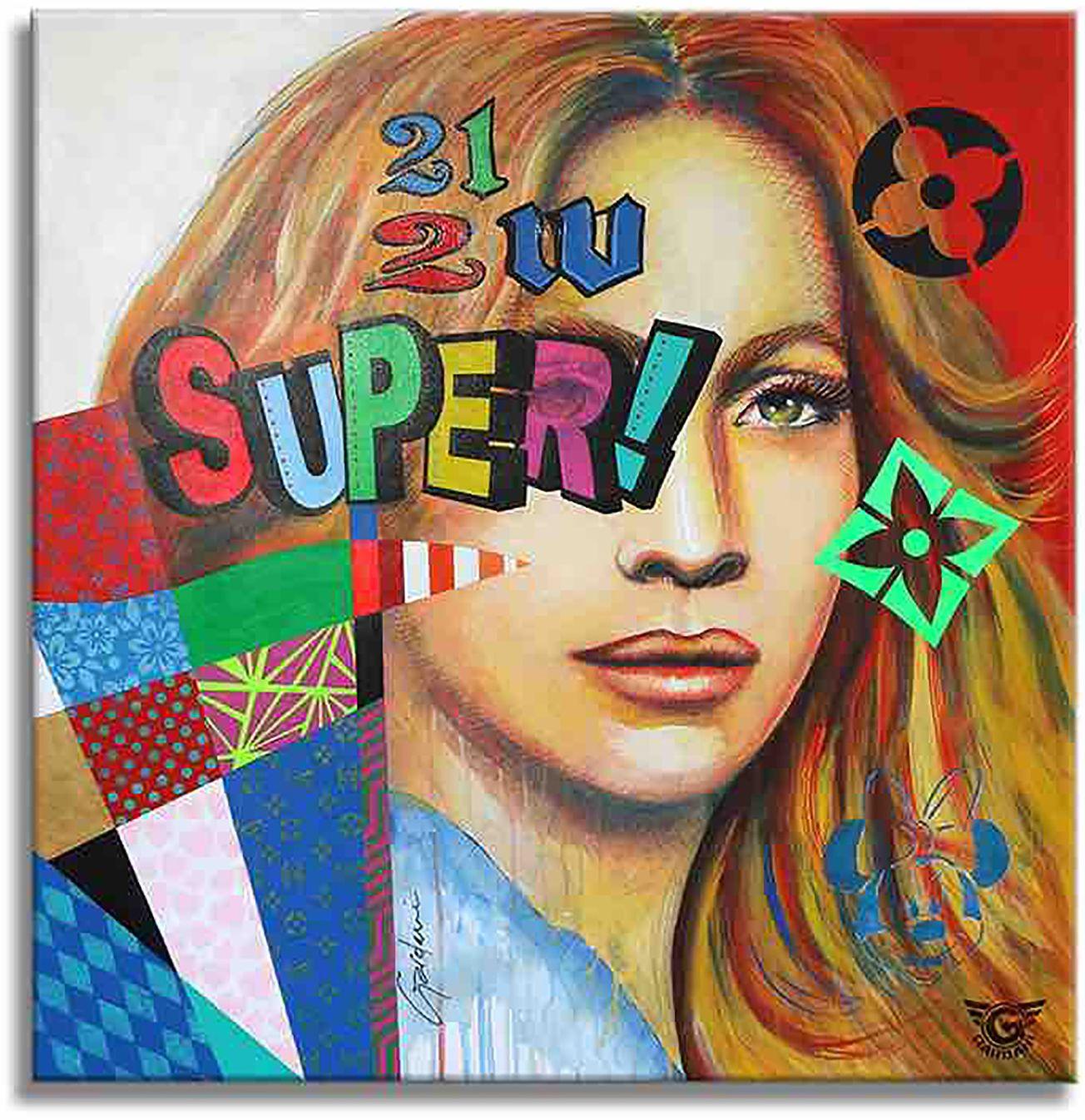 One-of-a-kind Pop Art Original Painting on Canvas by Gardani available for you. Hand signed by the Artist front and back, comes with official Gardani Certificate of Authenticity with a unique dollar bill sequence as a registration matching number of