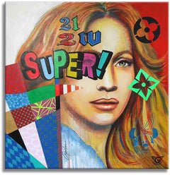 Super Jlo, Painting, Acrylic on Canvas