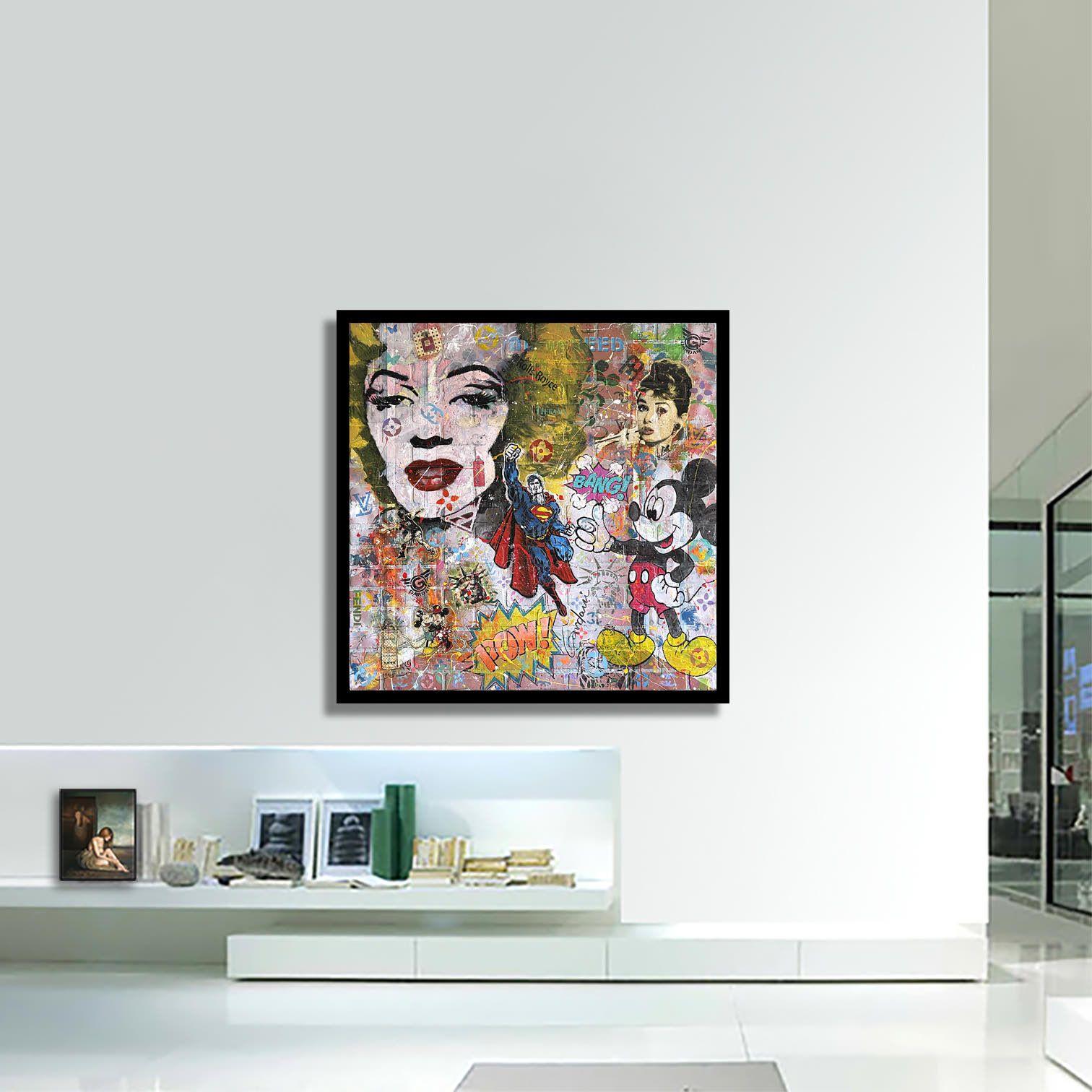 Super Tiffany, Gemälde, Acryl auf Holzplatte im Angebot 2