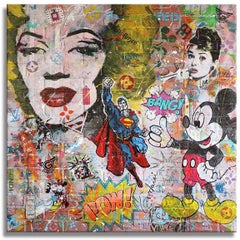 Super Tiffany, Painting, Acrylic on Wood Panel