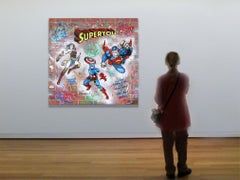 Super you, Painting, Acrylic on Wood Panel