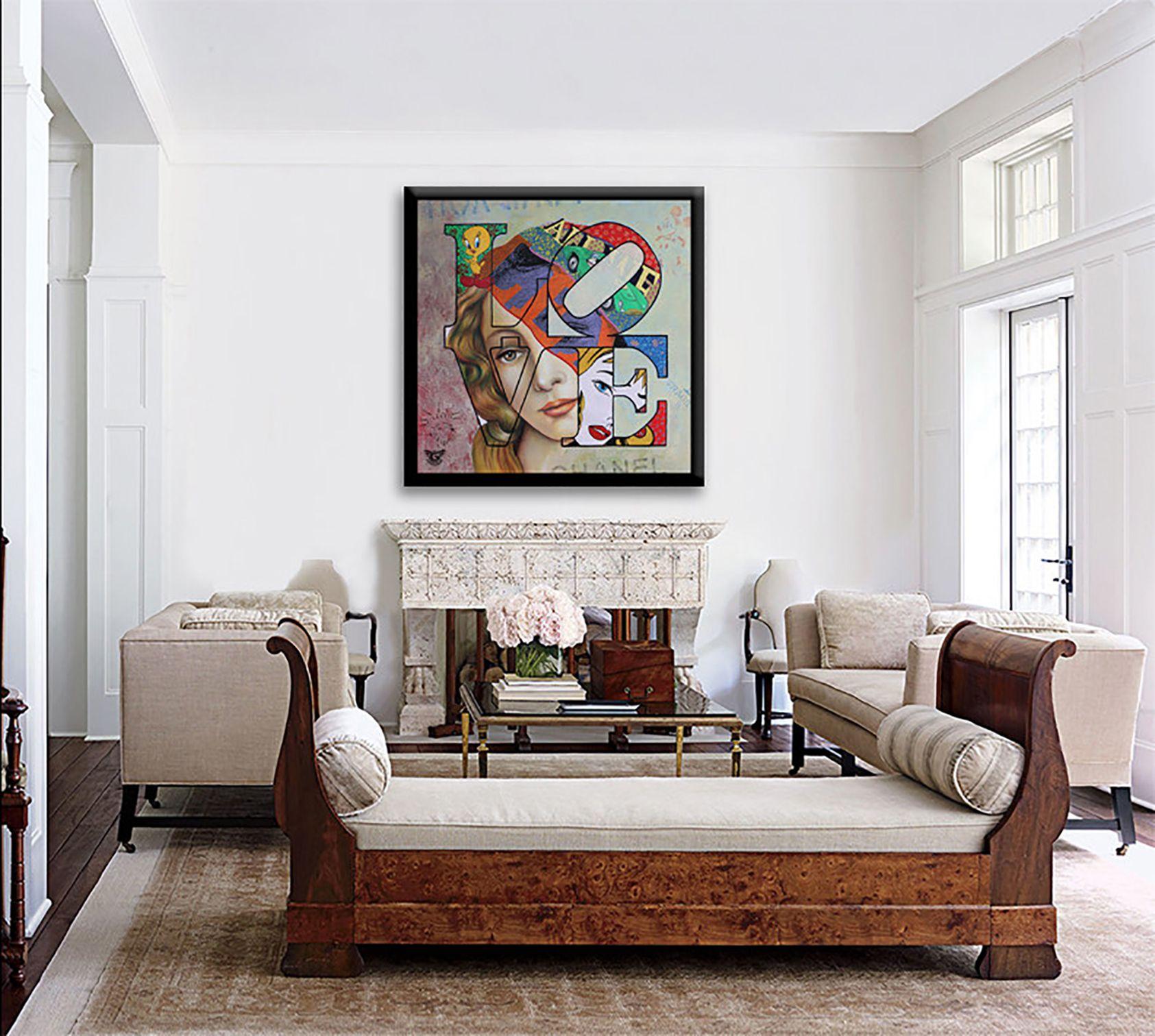 Dipinto originale Pop Art su tela di Gardani, unico nel suo genere, disponibile per te. Firmato a mano dall'artista davanti e dietro, viene fornito con il Certificato di Autenticità ufficiale Gardani con una sequenza unica di banconote da un dollaro