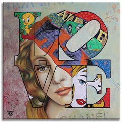 The Birth of Venus Love, Painting, Oil on Canvas