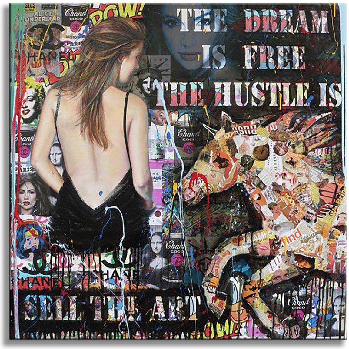 The dream is free, Painting, Acrylic on Canvas