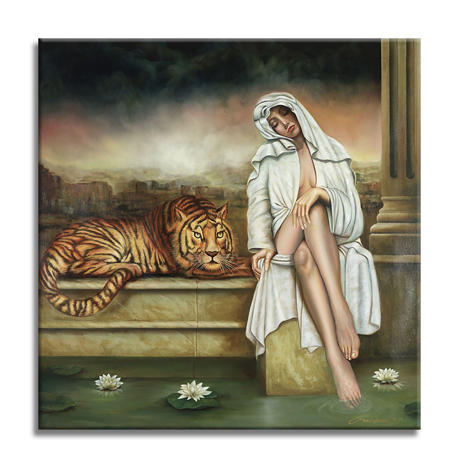 The Lost Guardian, Painting, Oil on Canvas For Sale 1