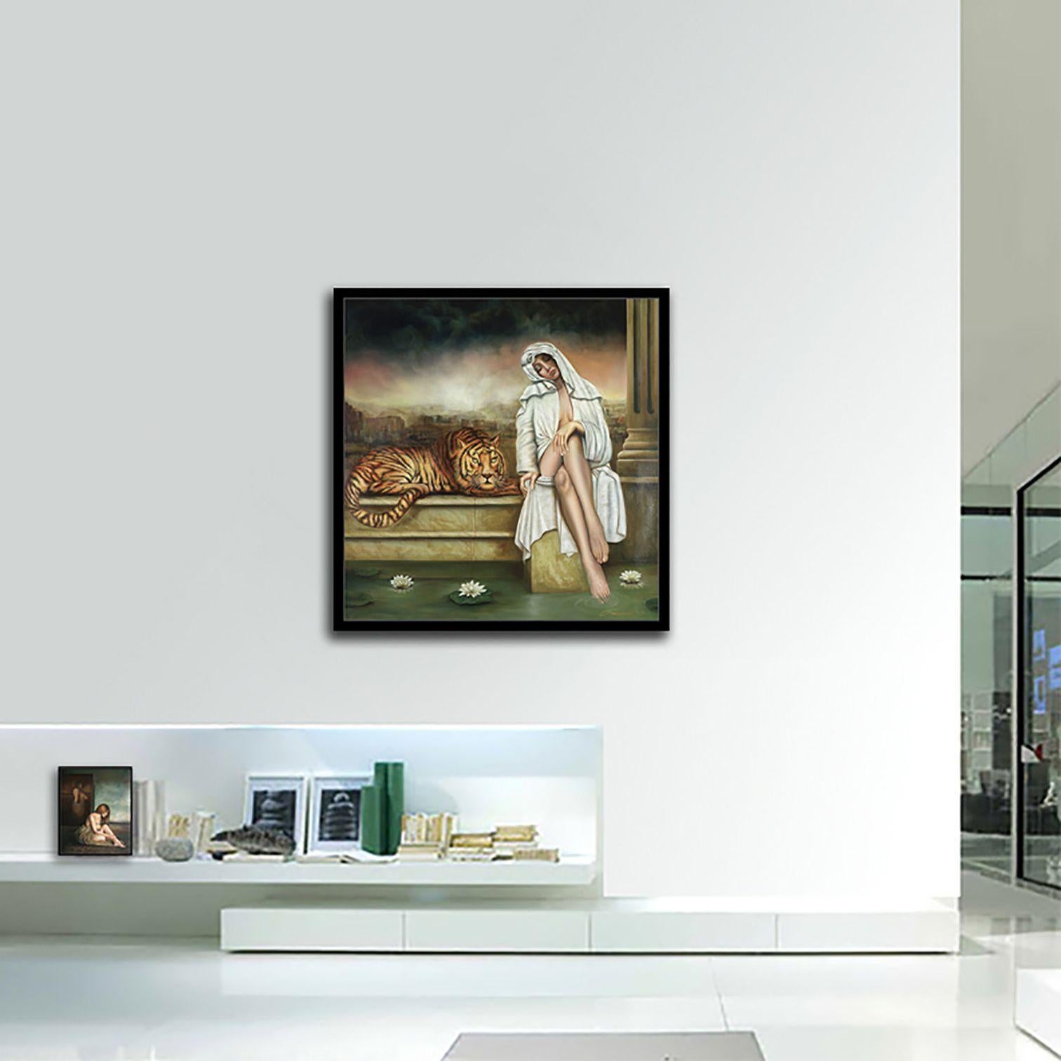 The Lost Guardian, Painting, Oil on Canvas For Sale 2