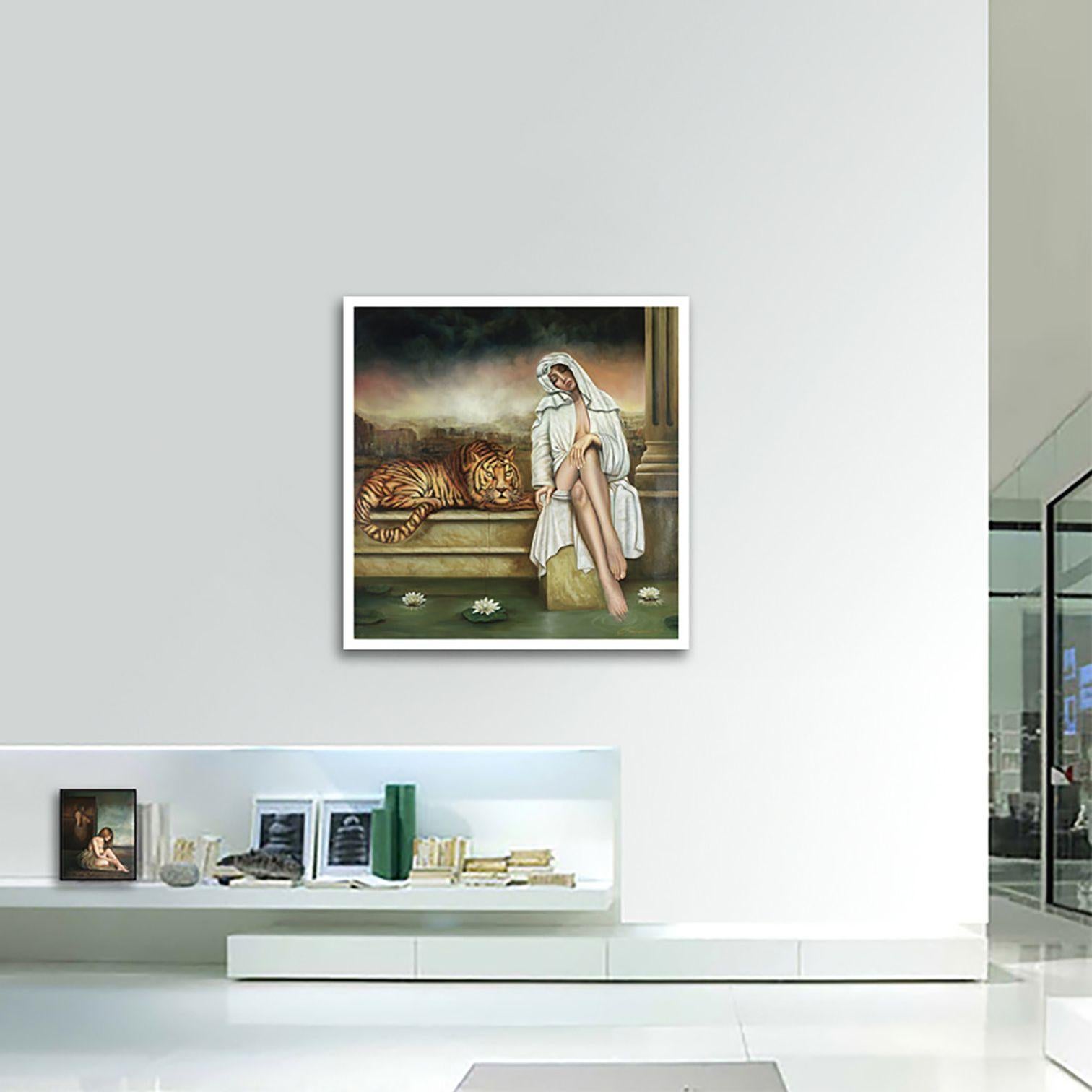 The Lost Guardian, Painting, Oil on Canvas For Sale 4