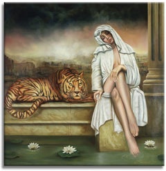 El guardián perdido, Pintura, Óleo sobre lienzo
