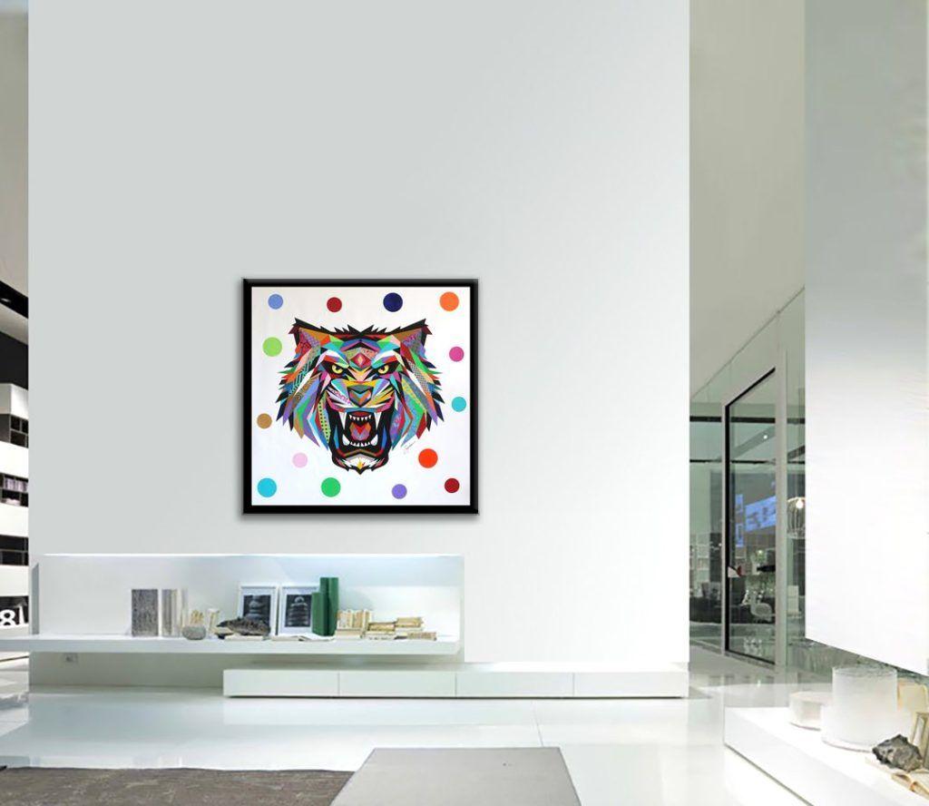 Einzigartiges Pop-Art-Originalgemälde auf Leinwand von Gardani für Sie verfügbar. Handsigniert vom Künstler auf der Vorder- und Rückseite, mit offiziellem Gardani-Echtheitszertifikat mit einer einmaligen Dollarschein-Sequenz als Registrierungsnummer