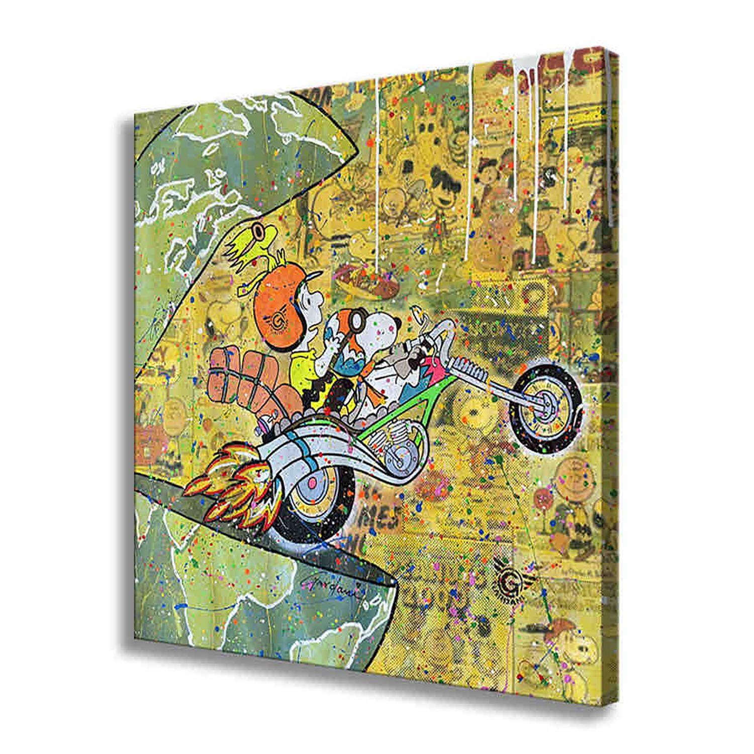 Original-Gemälde auf Leinwand.    Einzigartiges Pop-Art-Originalgemälde auf Leinwand von Gardani für Sie verfügbar. Handsigniert vom Künstler auf der Vorder- und Rückseite, mit offiziellem Gardani-Echtheitszertifikat mit einer einzigartigen