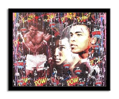 Tribute to Muhammad Ali, Painting, Acrylic on Canvas