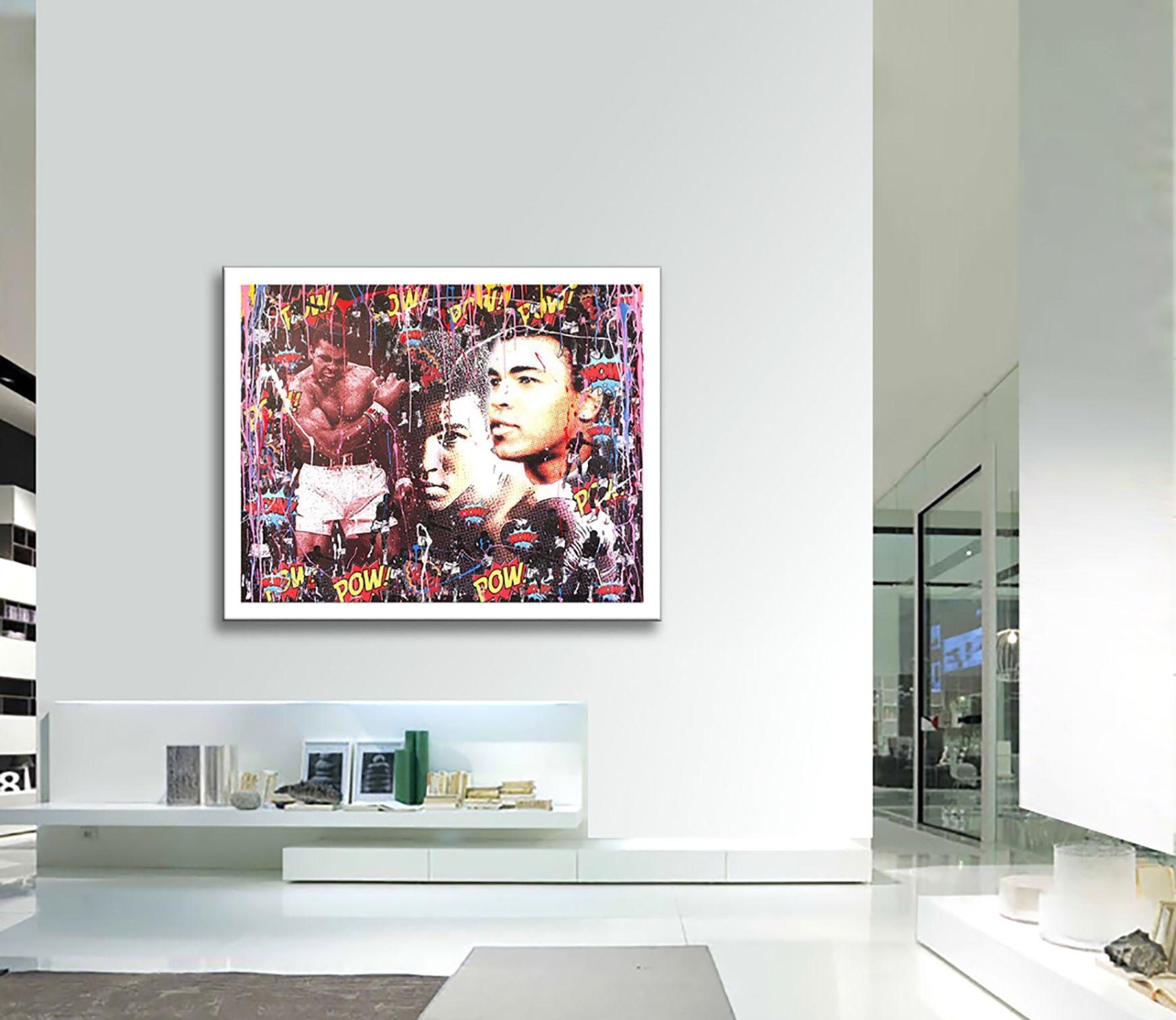 Tribute to Muhammad Ali, Painting, Acrylic on Canvas For Sale 3