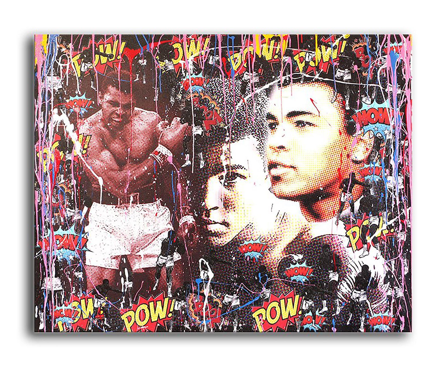 Tribute to Muhammad Ali, Painting, Acrylic on Canvas For Sale 4