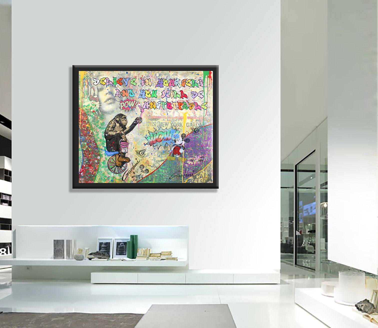 inarrestabile, Pittura, Acrilico su tela - Painting Pop Art di Gardani Art