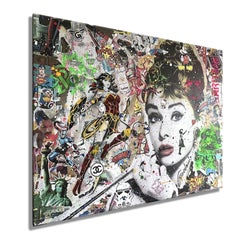 Wonder Audrey  â€“ Original Painting on Canvas, Painting, Acrylic on Canvas