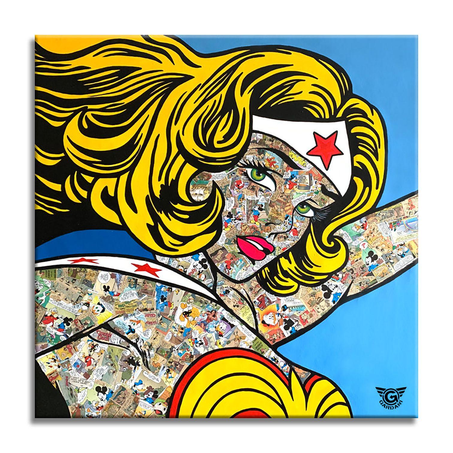 Wonder Woman Future, peinture, acrylique sur toile
