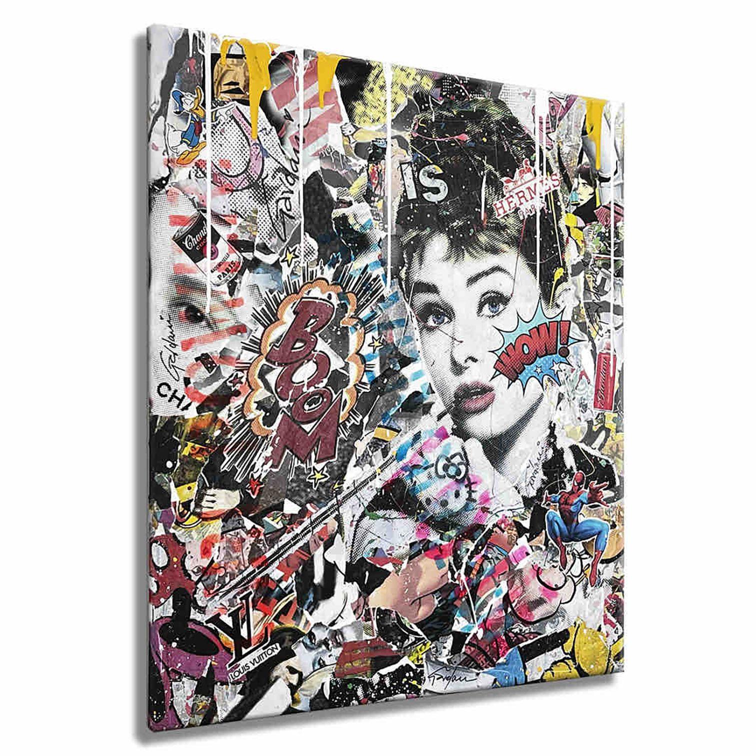 Wow Audrey â€“ Original Painting on canvas, Painting, Acrylic on Canvas For Sale 1