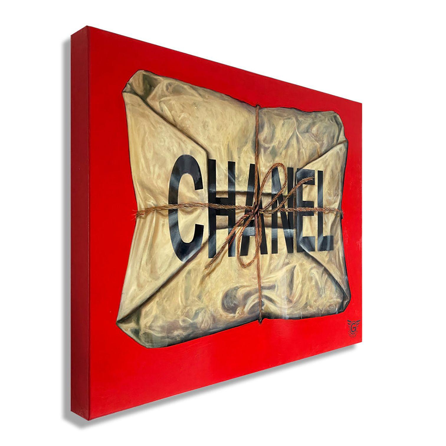 Einzigartiges Pop-Art-Originalgemälde auf Leinwand von Gardani, handsigniert vom Künstler auf der Vorder- und Rückseite, kommt mit offiziellem Gardani-Echtheitszertifikat mit einer einzigartigen Dollarschein-Sequenz als Registrierungsnummer für