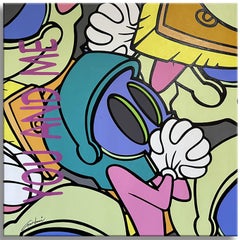 You and me Marvin the Martian, Painting, Acrylic on Canvas