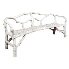 Garden Bench 1900 "faux bois"