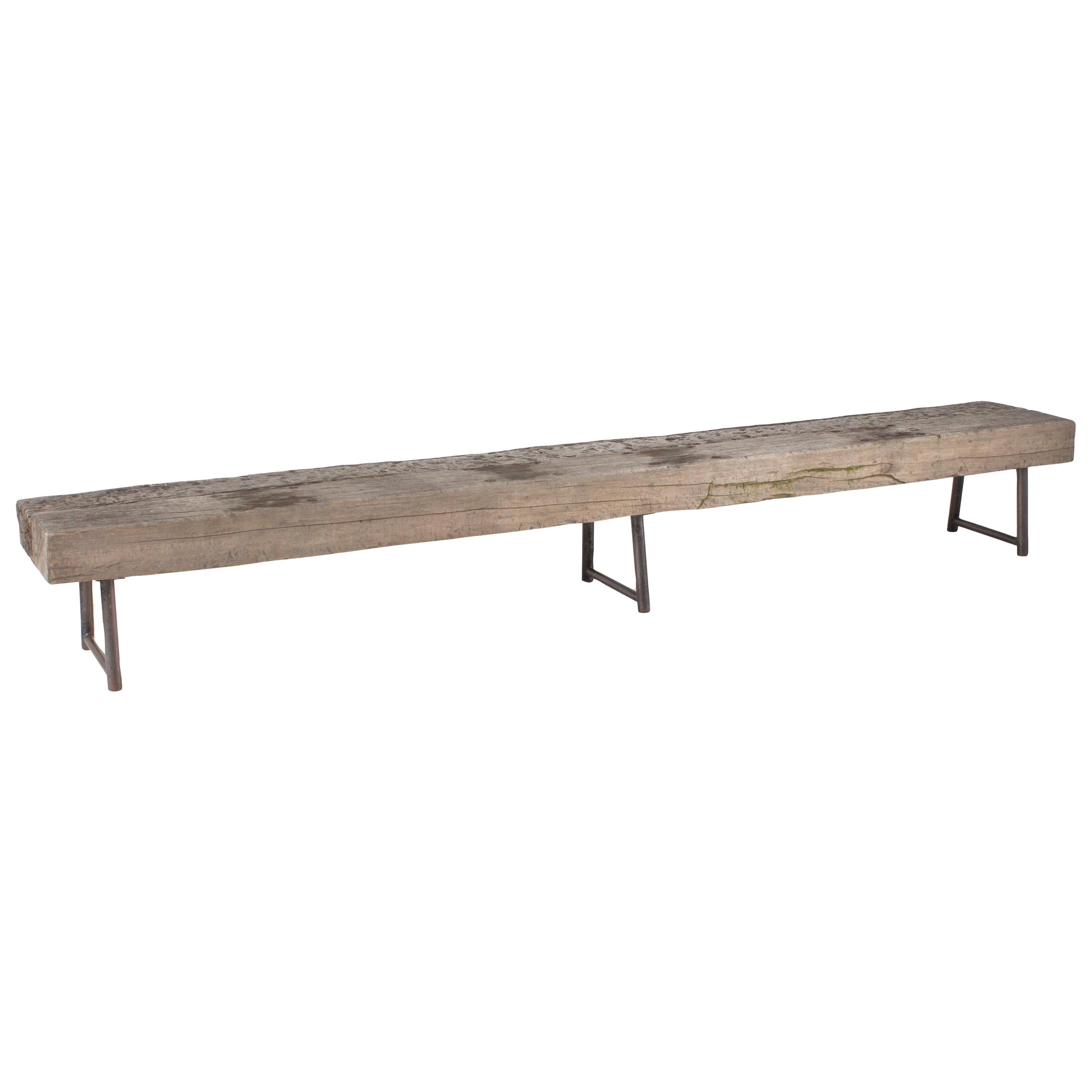 Garden Bench Made from Repurposed Teak