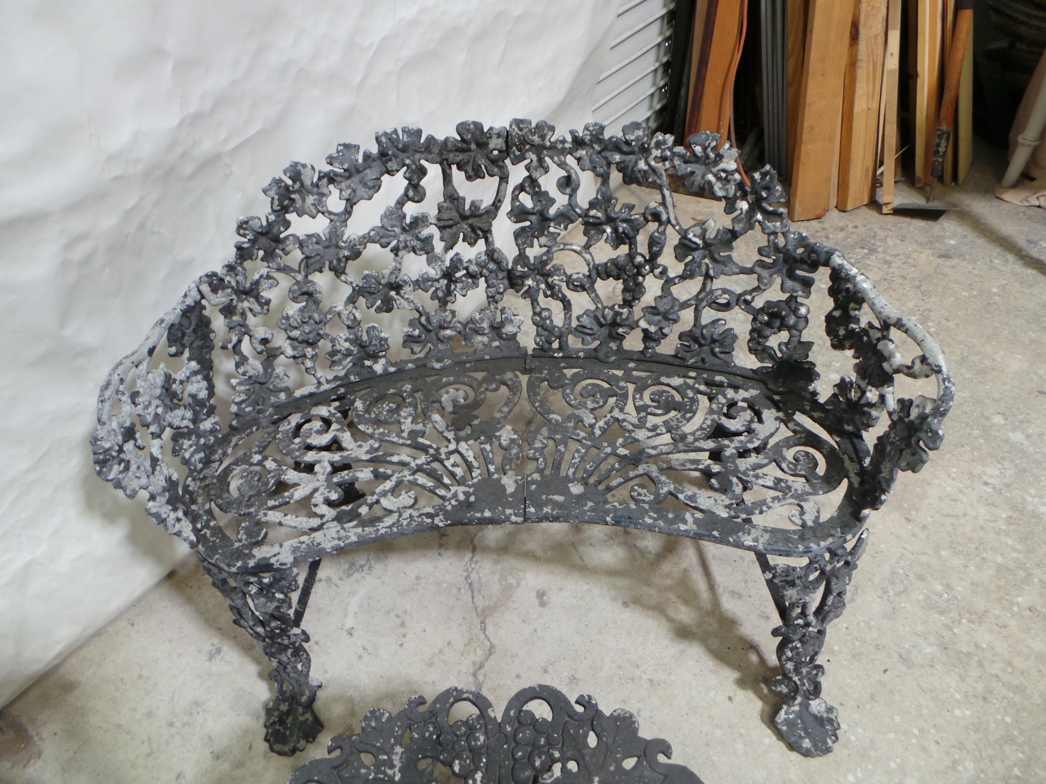 Mid-Century Modern Garden Benches + Table Mid Century Aluminium For Sale