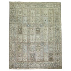 Antiker persischer Tabriz-Teppich in Gartenkasten-Design in Zimmergröße