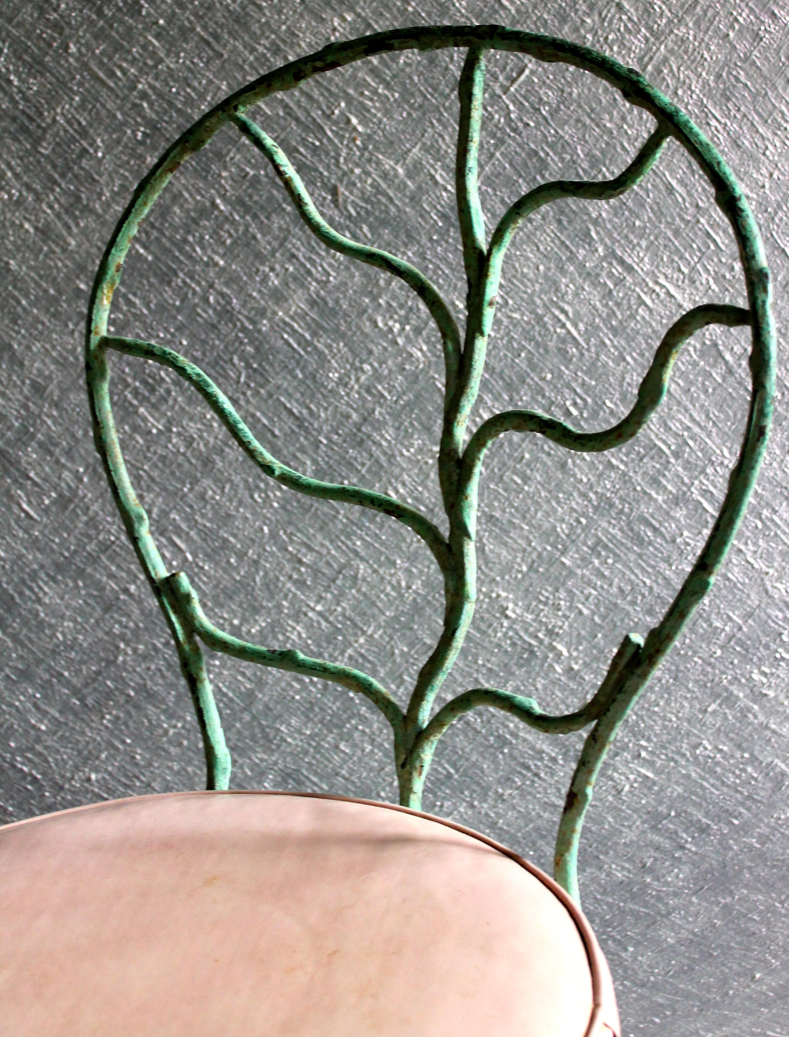 Art Déco Sedia da giardino delle Fonderie Durenne nello stile di Jean-Michel Frank in vendita