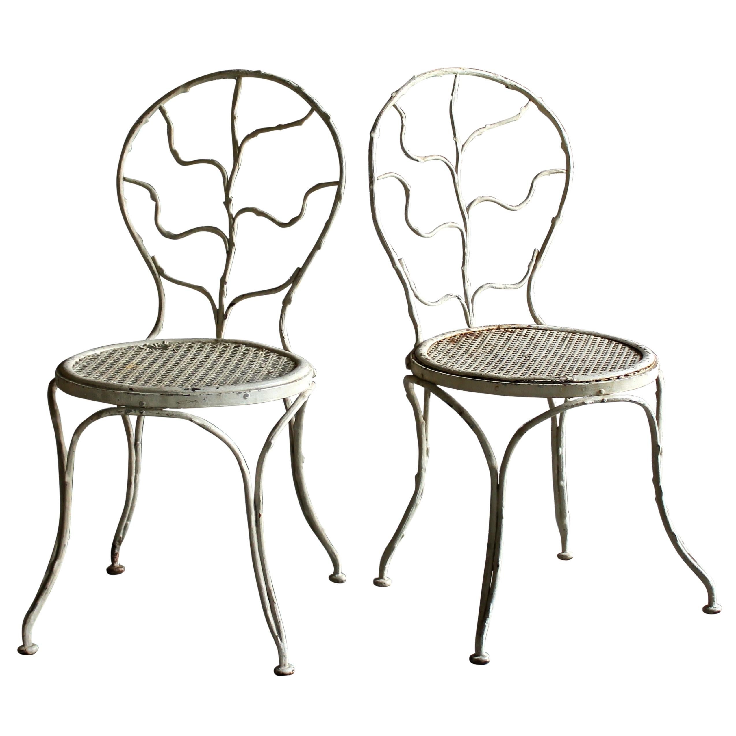 Jean-Michel Frank (1893-1941) Durenne Foundries Garden Chairs