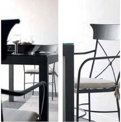 Garden Chair in Wrought Iron with cushion