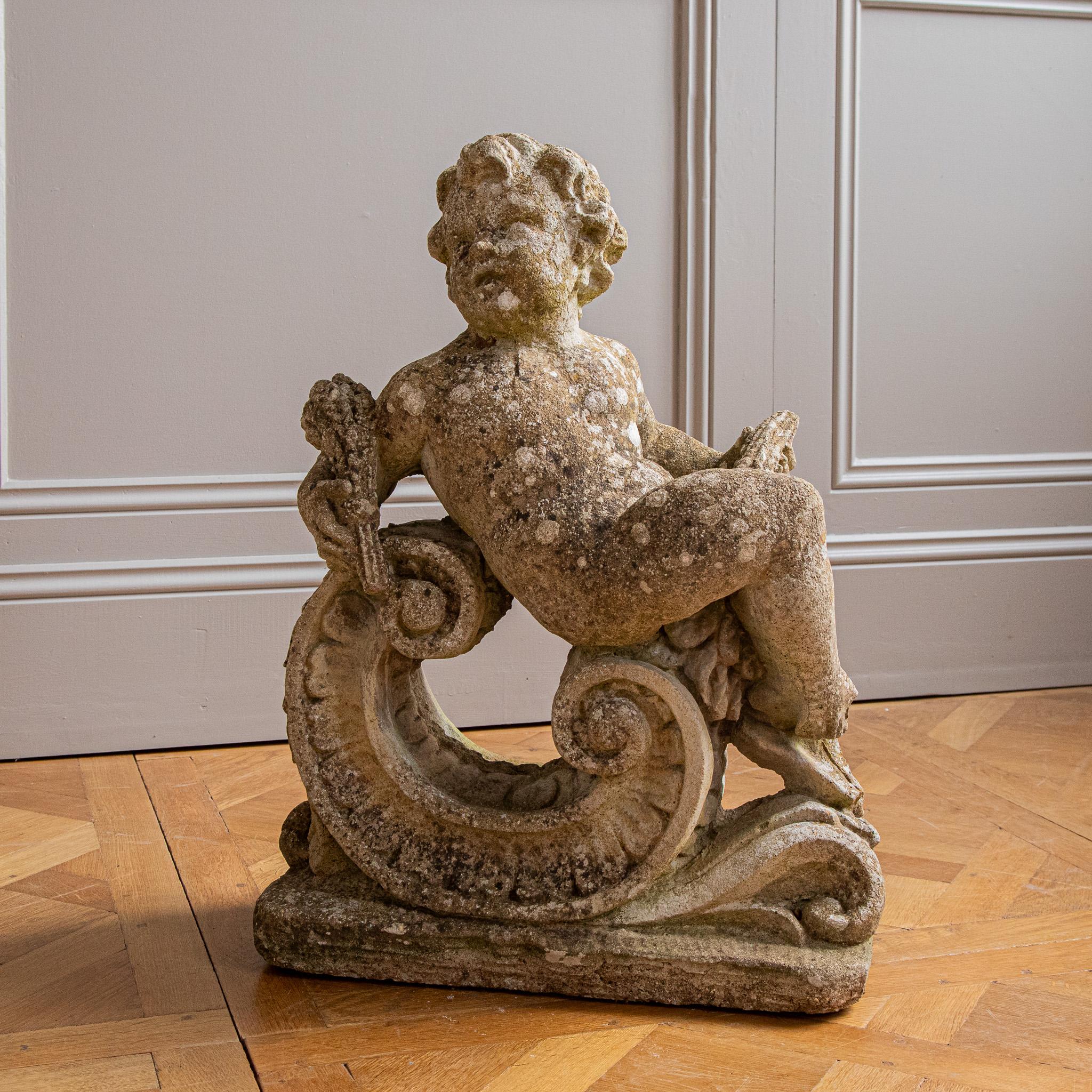 Composizione Cherubini da giardino in vendita