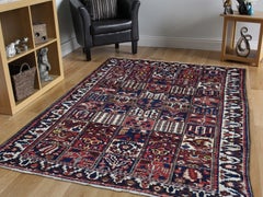 Garden Design Bakhtiari Semi Antique Persian Wide Runner Oriental Rug