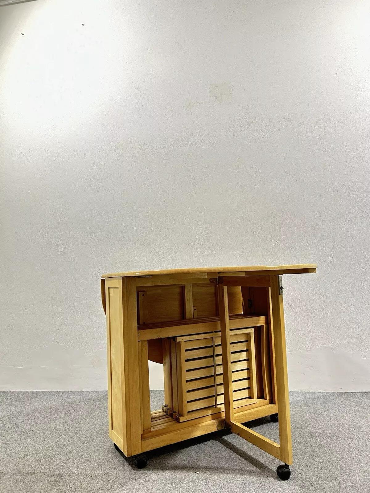 Garden Dining Set Table & 4 Chairs Danish Design For Sale 2