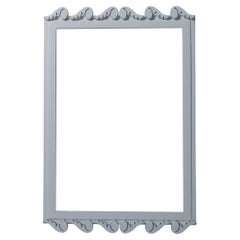 Garden District Laurel Rectangle Mirror in Parma Gray