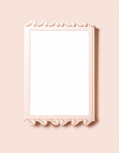 Garden District Laurel Rectangle Mirror in White Dove