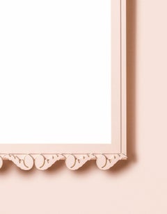 Garden District Laurel Rectangle Mirror in White Dove