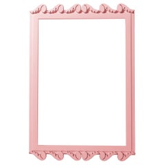 Garden District Laurel Rectangle Mirror in Pink Punch