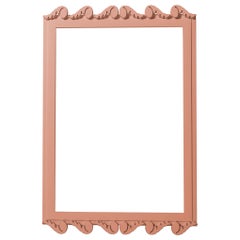 Garden District Laurel Rectangle Mirror in Red Earth