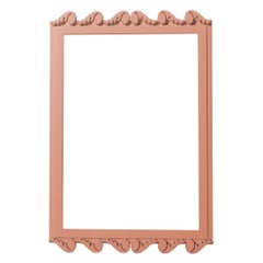 Garden District Laurel Rectangle Mirror in Red Earth